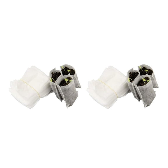 800 Pcs Seeding Bags Small Plant Grow Bags Non-Woven Seedling Raising Pots Gardening Supply Garden