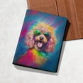 thumbnail image 5 of Hippie Poodle Portrait oil painting Watercolor Tie-dye Vintage Travel Passport Wallet Poodles Dog Lover Gifts Idea PU Leather Passport Holder Cover - 00015, 5 of 5