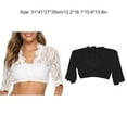 thumbnail image 4 of Minnieouse Mujeres Sexy chaleco encaje malla decorativa erótico Color sólido hogar Hotel Bar fiesta chicas señoras Stripper ropa interior Prendas para la parte del cuerpo Blanco METRO Minnieouse AP016489-01, 4 of 6
