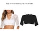 thumbnail image 3 of Jumpingount Mujeres Sexy chaleco encaje decorativo manga corta erótico hogar Hotel Night Club Bar fiesta señoras Stripper ropa interior Prendas para la parte del cuerpo Blanco METRO, 3 of 6