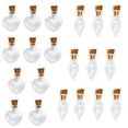 thumbnail image 1 of MERIGLARE 20pcs Mini Empty Small Clear Wish Message Glass Bottles Vials Charms Pendant, 1 of 9