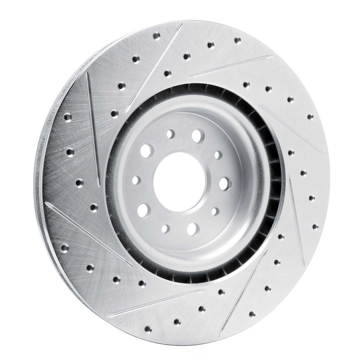 Dynamic Friction Company 631-40049R DFC Brake Rotor - Drilled And Slotted - Silver