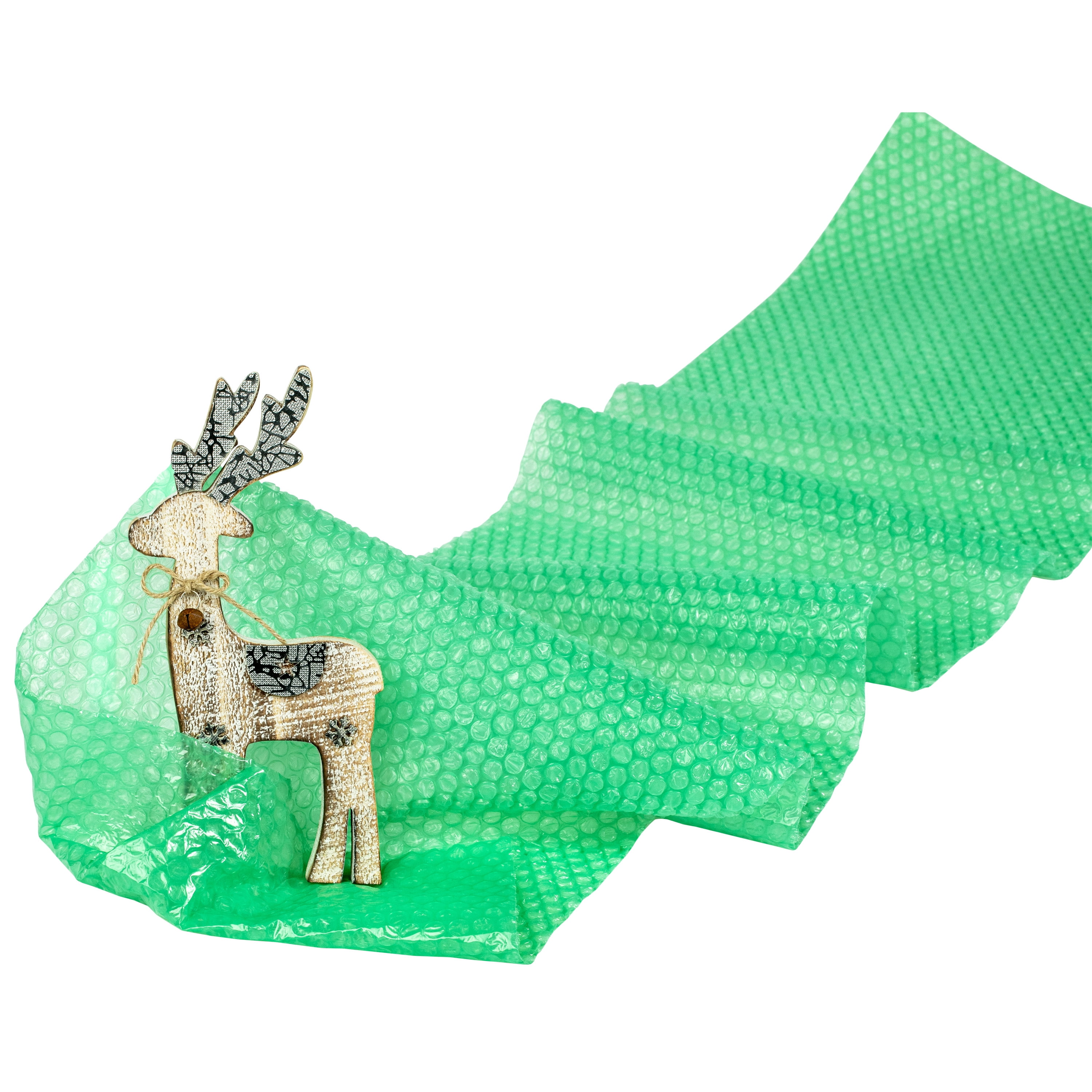 Duck Brand Color Bubble Wrap Cushioning, 12 in. x 30 ft., Green (287710)