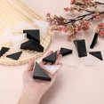 thumbnail image 4 of Uxcell 30Pcs Triangle Glass Corner Protector, 0.24 Inch Plastic Glass Table Corner Protector Transport Corner Guard for Glass, Ceramics, Wood, and Steel(Rounded Corner, Black), 4 of 6