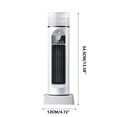 thumbnail image 6 of Mini Tower Fan, Breezamax Air Cooler Tower Fan, Portable Table Fan Bladeless Fan with LED Display and Brush, 6-Speed Quiet Desktop Fans, USB Powered, 6 of 6