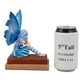 thumbnail image 5 of Ebros Amy Brown Pretty Blue Moon Scholar Book Muse Fairy Statue 6.5"H Fantasy, 5 of 7