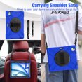 thumbnail image 5 of For iPad Air 13 inch / iPad Pro 12.9 inch 6th/ 5th/ 4th/ 3rd Case, 360 Hand Strap, Shoulder Strap, Kickstand, Rugged Drop Protection, Blue, 5 of 7
