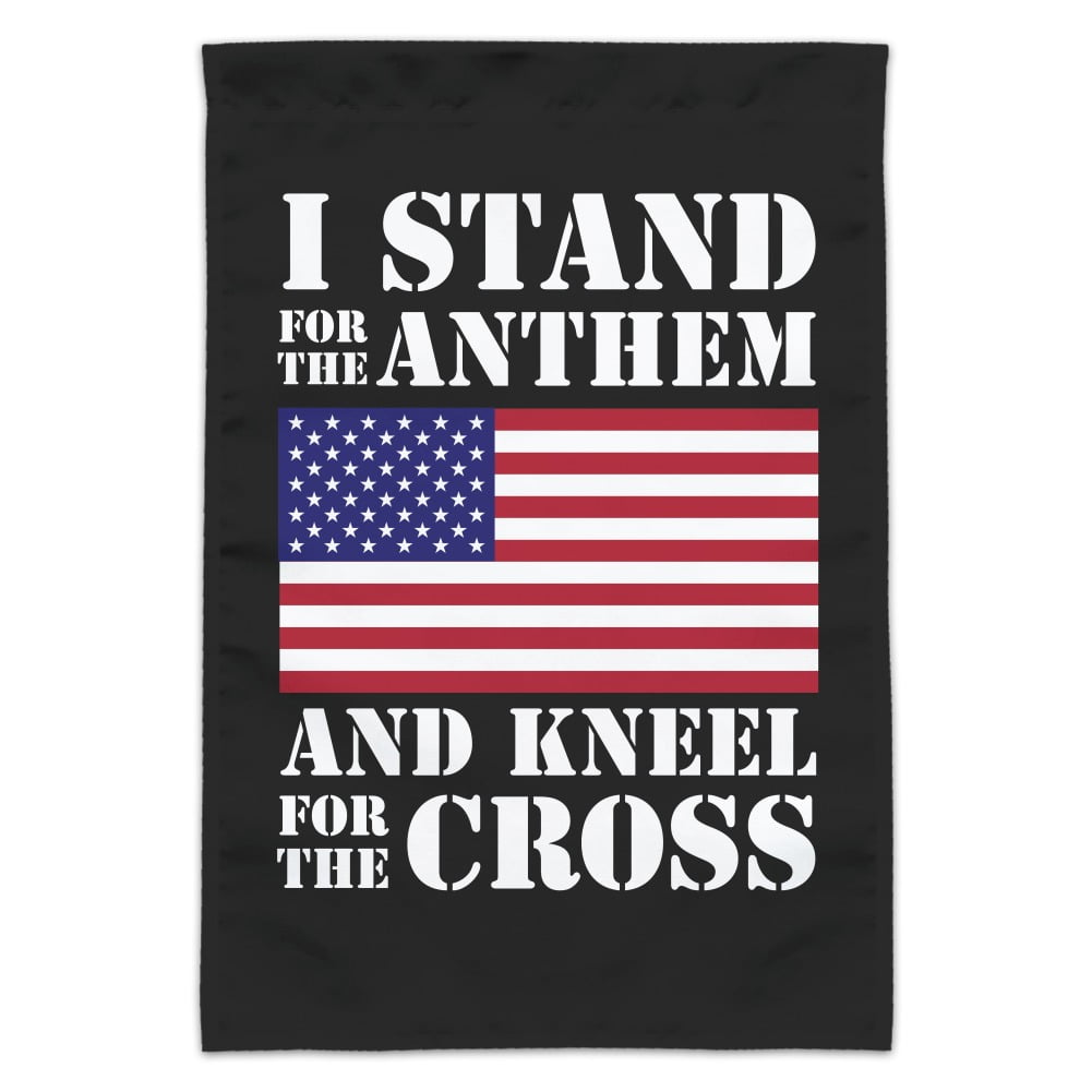 Lot of 6 I Stand For The Anthem And Kneel For The Cross USA Flag Bumper Sticker 