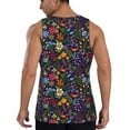 thumbnail image 3 of Gaeub Flowers And Birds Men's Athletic Tank Top, Workout Sleeveless Shirts, Running Tank Tops for Gym, Running, Training - Small, 3 of 9