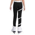 thumbnail image 5 of Hansber Kids Girls Hip Hop Jazz Dance Outfit Sparkly Sequin Crop Top with Leggings Figure Skating Training Suit Silver 6, 5 of 7