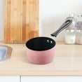 thumbnail image 4 of Milk Pan Sauce Pan, Butter Melting Pot, Porridge Cooking Pot, Small Saucepan Soup Pot for Cooking Kitchen Breakfast, RV Travel Camping Pink, 4 of 12