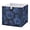 Deep Blue Flower, variant on Foldable Fabric Storage Bin Home Cubes Clothing Organizer Bins Large Collapsible Box Basket for Home Organizer Watercolor Dandelions Pattern