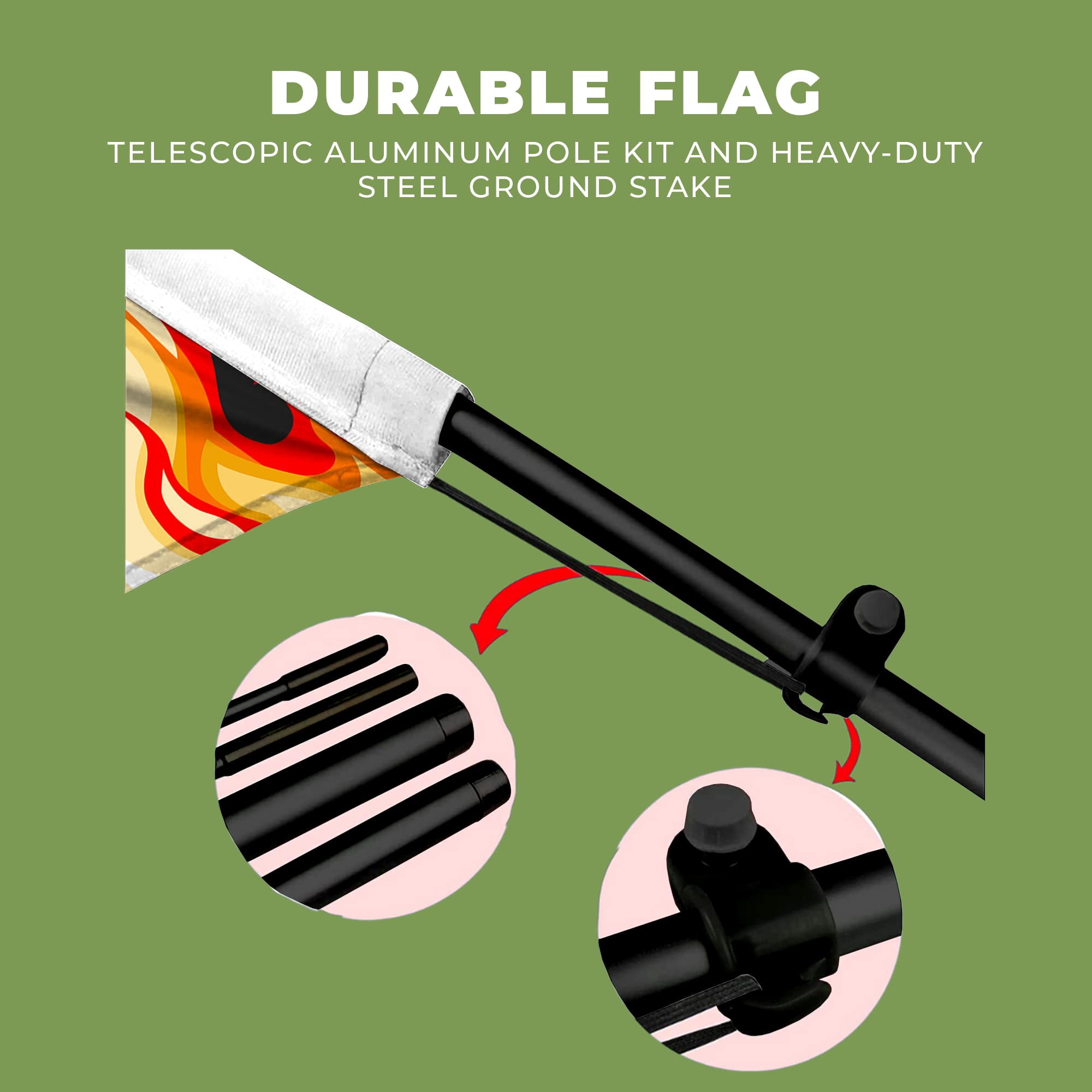 BBQ Feather Flag(11.5feetX2.5feet) by DreamController | Outdoor Business Advertising Tall Flag | Weather-Resistant Knitted Swooper Flag | Made in USA | HD Print (Flag Only)