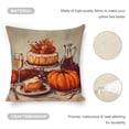 thumbnail image 4 of cake wine pumpkin Linen toss pillowcase decoration pillowcase gifting preferred 24x24 inch cushion cover sofa pillowcase sofa bedroom living room car, 4 of 8