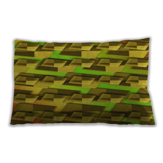 Ahgly Company Indoor Rectangular Contemporary Lumbar Throw Pillow, 13 inch by 19 inch
