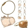 thumbnail image 3 of PVC Cat Shaped Pet Hair Container Keychain for Commemorating Beloved Felines, Portable for Anywhere, 3 of 9