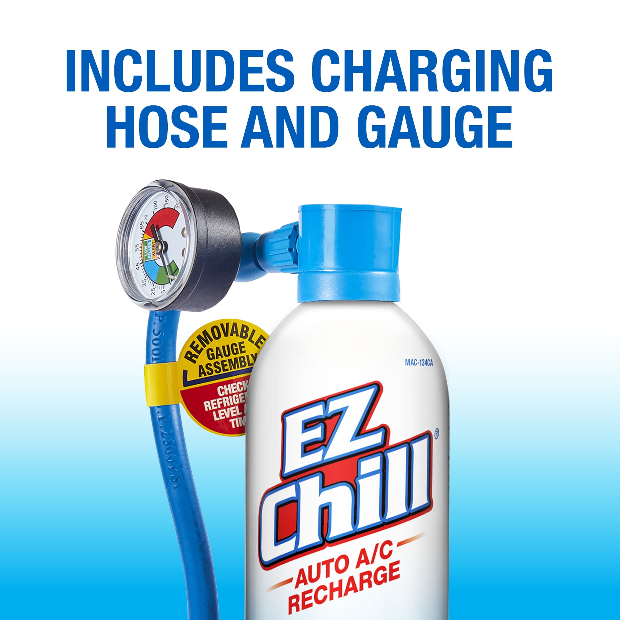 EZ Chill R-134a Auto AC Recharge Kit - 16.8 oz (CA Compliant)