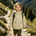 thumbnail image 6 of Boys Rain Jackets Waterproof with Hood Lightweight Rain Coat for Girls Kid Windproof Fleece Lined Raincoat Windbreaker Jacket, 6 of 6