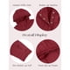 thumbnail image 4 of Chaqueta Acolchada Oversize para Mujer, Estilo Dolman, con Capucha, Larga, Cálida y Estilo Top Rojo Vino M, 4 of 7