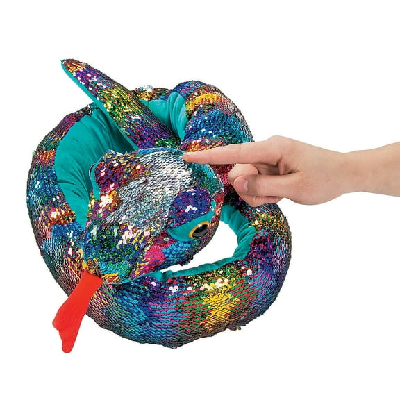 Flipping Sequin Snake 62" - Toys - 1 Piece