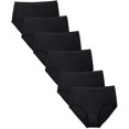 thumbnail image 1 of WOMENS COTTON BRIEF UNDERWEAR, 6 PACK, 9, ASSORTED, 1 of 15