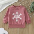 thumbnail image 2 of Zshosam Plain Infant Christmas Sweatshirt Girls Shirts Casual Long Sleeve Crewneck Loose Christmas Sweatshirts Pullover Tops Size 12 18 Months,(Red 12-18 Months), 2 of 7