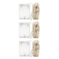 thumbnail image 4 of 3PCS Silver Wire String Lights Home Decoration Lamp Battery Operated 10-50LED 100cm LED Warm White ABS Wedding Party, 4 of 6