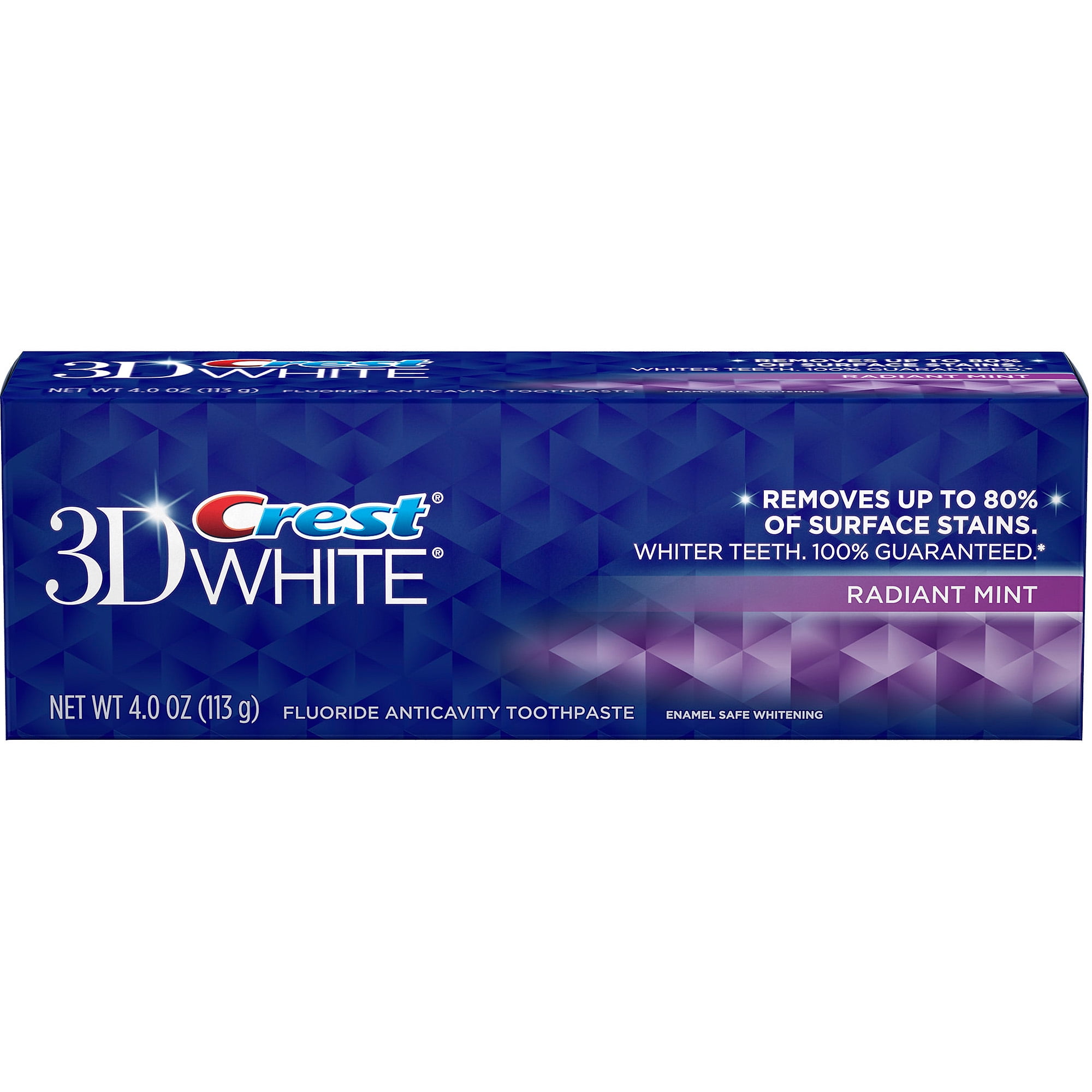 Crest 3D White Radiant Mint Whitening Toothpaste, 4 Oz