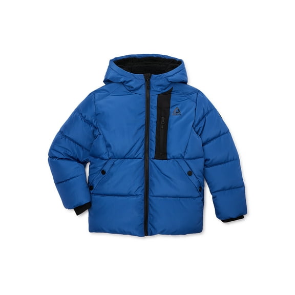 Reebok Boys Heavyweight Puffer Jacket with Hood, Sizes 4-18
