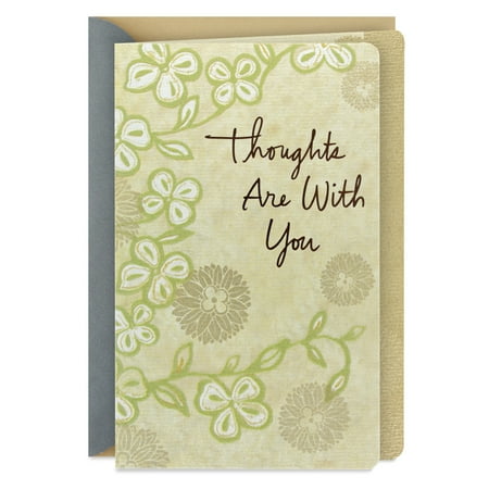Hallmark Sympathy Card (Thoughts Are With You)