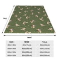 thumbnail image 3 of Rateoe Birds Wild Ducks Print Fuzzy Fleece Throw Blanket Extra Large,Super Soft,Fluffy and Warm Blankets for Couch,Bed,All Season Use (50"x40"), 3 of 8
