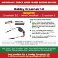 thumbnail image 2 of Walleva Black Polarized Replacement Lenses for Oakley Crosshair 1.0 (2005-2006 version) Sunglasses, 2 of 6