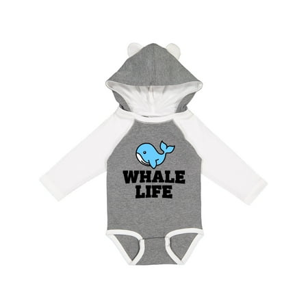 

Inktastic Whale Life Gift Baby Boy or Baby Girl Long Sleeve Bodysuit
