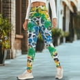 thumbnail image 4 of Renewold Leopard Print Tie-dye Green Womens Leggings with Pockets High Waist Hip Lift Tummy Control Pocket Yoga Pants Buttery Soft Stretchy Workout Yoga Pants with Plus Size, XL, 4 of 8