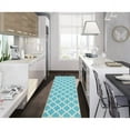 thumbnail image 2 of Ottomanson Non-Slip Hallway Runner Rug 2'2" x 6' Perfect for High Traffic Areas, Blue Trellis, 2 of 4
