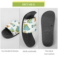 thumbnail image 7 of GZHJMY Stylish Slides for Women Men, Dinosaurs Vector Set in Cartoon Style Soft Flexible Slip-on Sandals Slippers, 7 of 7