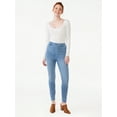 thumbnail image 6 of Time and Tru Women's High Rise Jeggings, 29" Inseam, Sizes XS-XXXL, 6 of 7