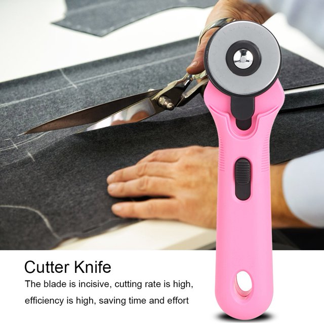 TOPINCN cloth cutter roller,45mm Round Cutter Knife Cloth Knife Round Hob Fabric Cutter Sewing Accessories, Rotating Cutter
