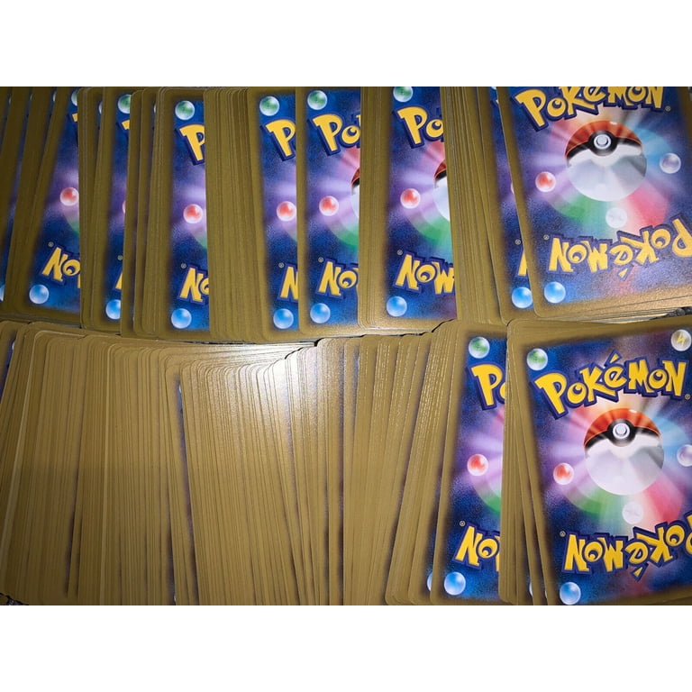 1000 Japanese Pokemon Cards UNSEARCHED Bulk Lot - C/UC + BONUS HOLOS NM