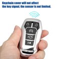 thumbnail image 2 of Remote Key Fob Case Cover Fit for Ford Focus 2009-2018 for Ford F-450 Super Duty 2015-2017 Silver Tone, 2 of 6