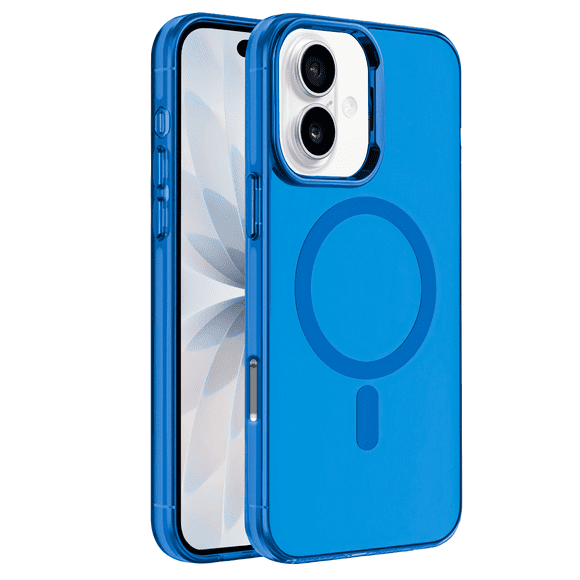 Funda Case Deluxe para iPhone 17 AZUL Uso Rudo Compatible con MagSafe, Protección Antigolpes Resistente, PC + TPU, Diseño Elegante y Duradero