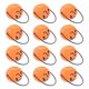 thumbnail image 2 of 12 piezas de cubo de calabaza portátil de Halloween para niños, soporte para cubo de dulces de calabaza con ojos sonrientes, 2 of 2