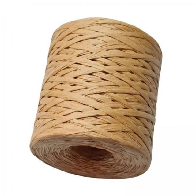 Cinta de rafia de papel de 3x200M, cordón para manualidades, cuerda para manualidades, Chocolate DIY 4 piezas