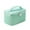 Mint Green, variant on Qholemyo Pleated Half Round Travel Makeup Bag Portable Wash Pouch Cosmetic Storage Organizer Travel Essentials For Women