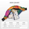 thumbnail image 4 of Easygdp Colorful Parrot Jungle Dream A Fanny Pack for Men Women,Fashion Waist Packs,Travel Hiking Chest Bag Daypack, 4 of 7