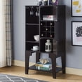thumbnail image 4 of Furniture of America Doxnar Contemporary Wood Wine Rack in Cappuccino, 4 of 5