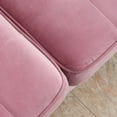 thumbnail image 6 of Zechuan 70" Tufted Upholstered Loveseat, 2-Seated Oversized Velvet Sofa - Pink, 6 of 9