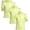Yellow, variant on Beverly Hills Polo Club Girls' School Uniform Shirt – 3 Pack Short Sleeve Polo T-Shirt (Size: 4-16)