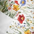 thumbnail image 6 of Spring Floral Valances for Windows Red Blue Wildflower Plant Botanical Rod Pocket Curtain Valance Window Treatment Short Curtains for Kitchen Living Room, 60"x18", 6 of 9