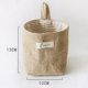 thumbnail image 3 of Cesta colgante pequeña para pared, organizador de algodón y lino, plegable, bolsa decorativa para cocina y baño., 3 of 6